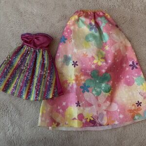 Barbie Clothes Outfit Hairtastic Color & Wash Dress Crematoria Skirt B13